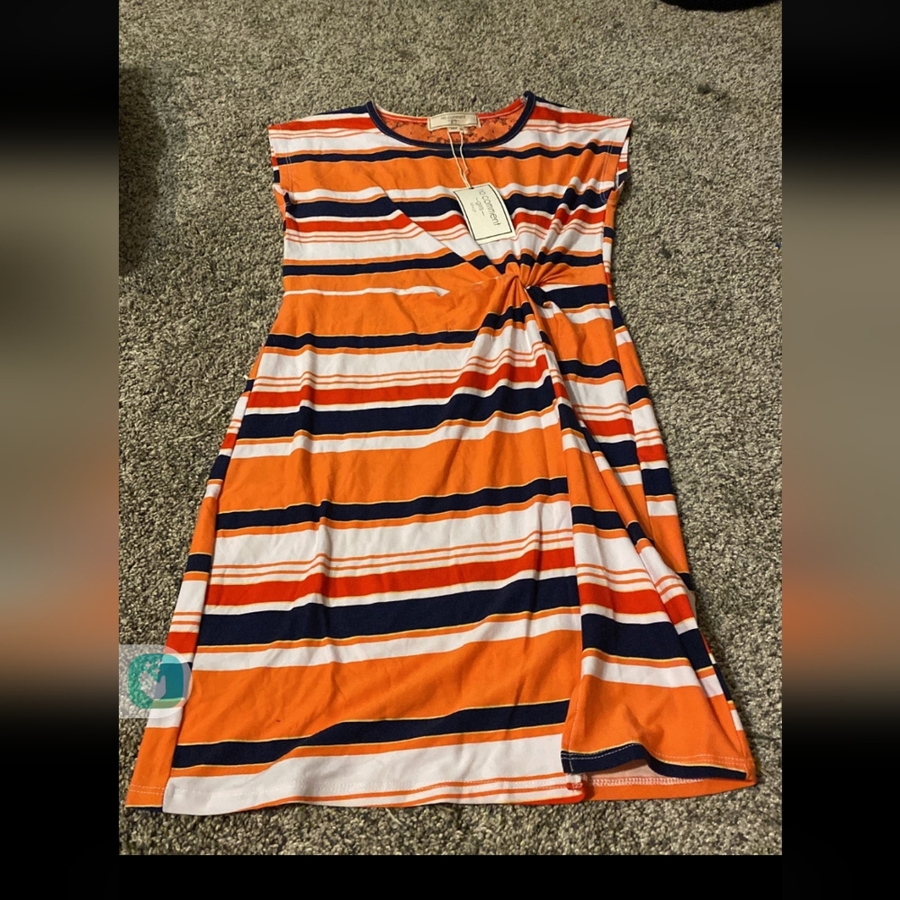 Striped sleeveless dress